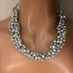 Talbots Chunky Rhinestone Necklace18-21”